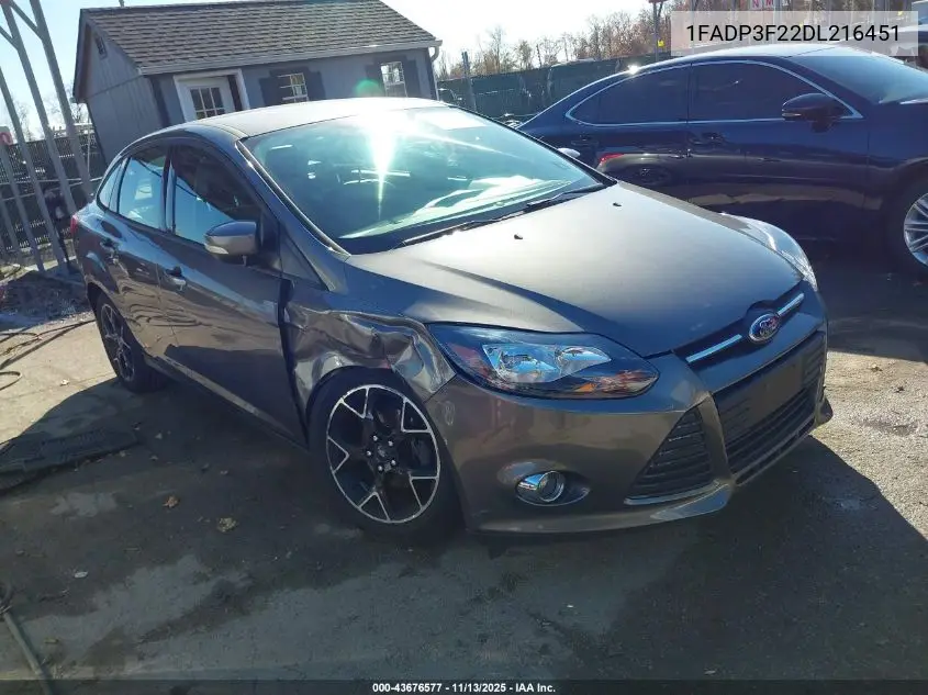 1FADP3F22DL216451 2013 Ford Focus Se