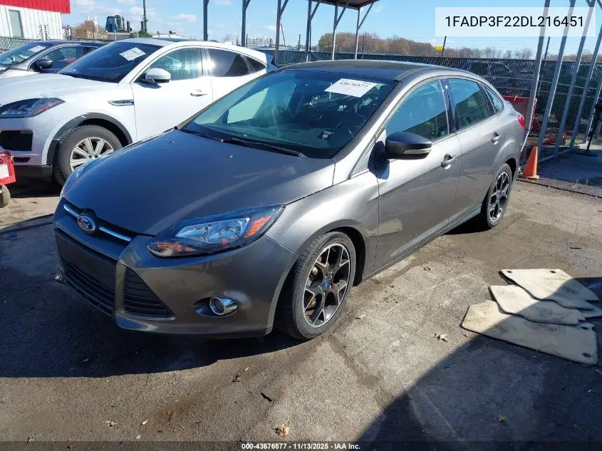 1FADP3F22DL216451 2013 Ford Focus Se