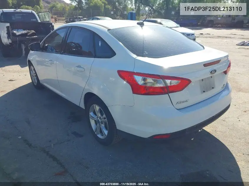 1FADP3F25DL213110 2013 Ford Focus Se