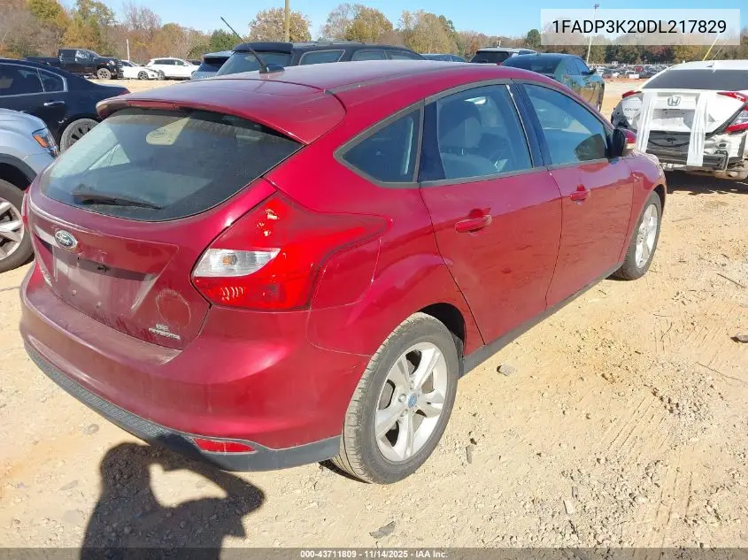 1FADP3K20DL217829 2013 Ford Focus Se