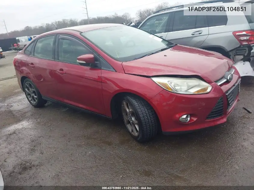 1FADP3F26DL104851 2013 Ford Focus Se