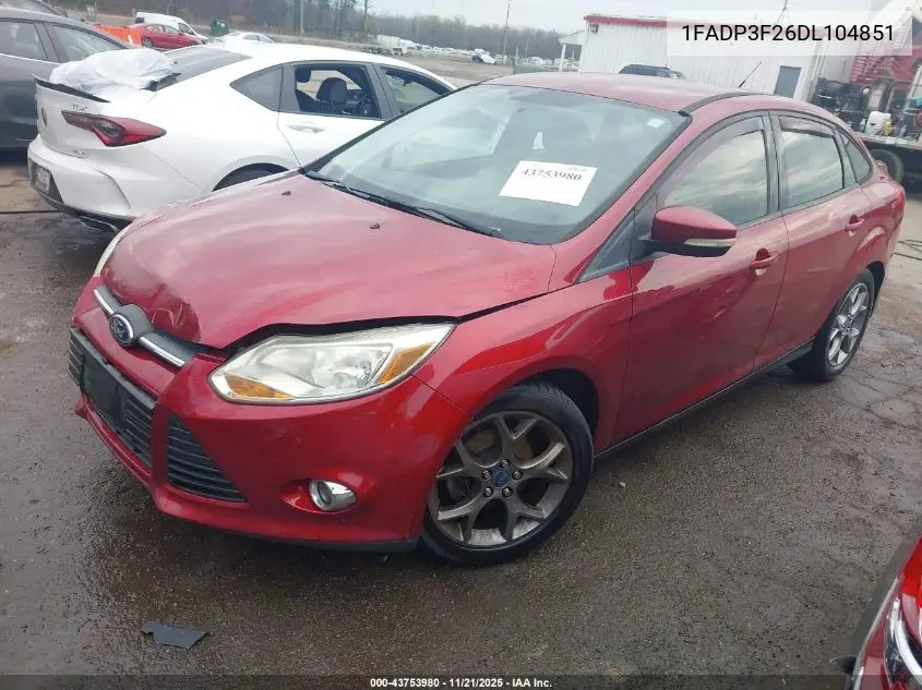 1FADP3F26DL104851 2013 Ford Focus Se