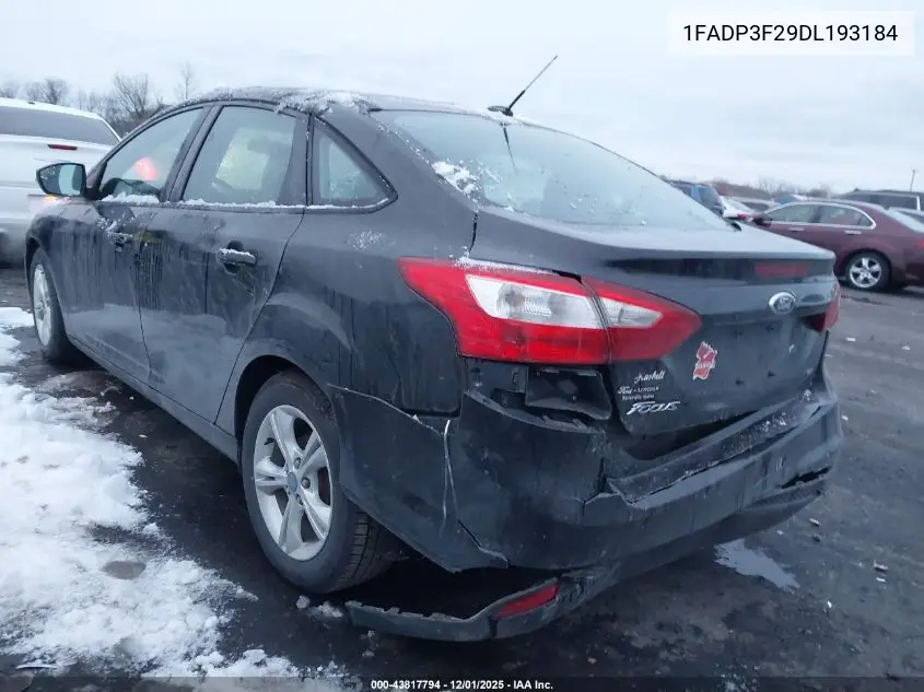 1FADP3F29DL193184 2013 Ford Focus Se