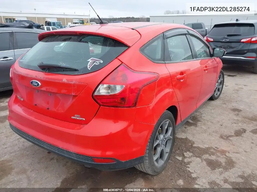 1FADP3K22DL285274 2013 Ford Focus Se