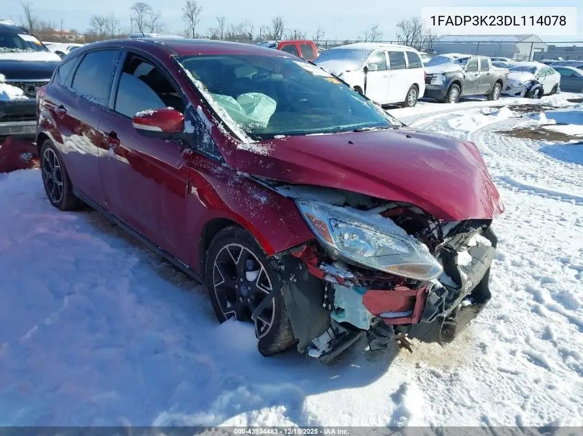 1FADP3K23DL114078 2013 Ford Focus Se