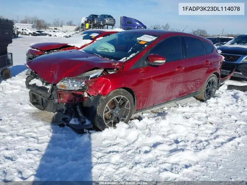 1FADP3K23DL114078 2013 Ford Focus Se