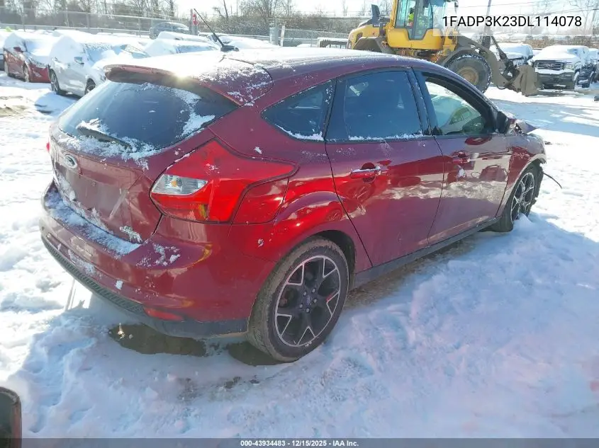 1FADP3K23DL114078 2013 Ford Focus Se