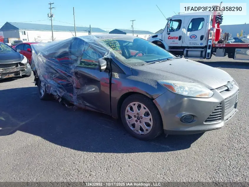 1FADP3F2XEL358290 2014 Ford Focus Se