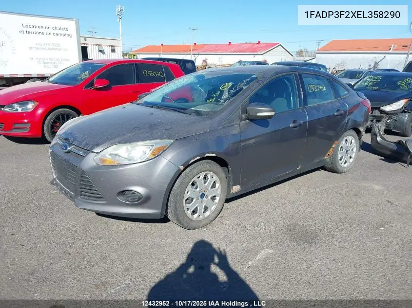 1FADP3F2XEL358290 2014 Ford Focus Se