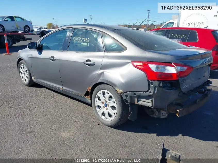 1FADP3F2XEL358290 2014 Ford Focus Se