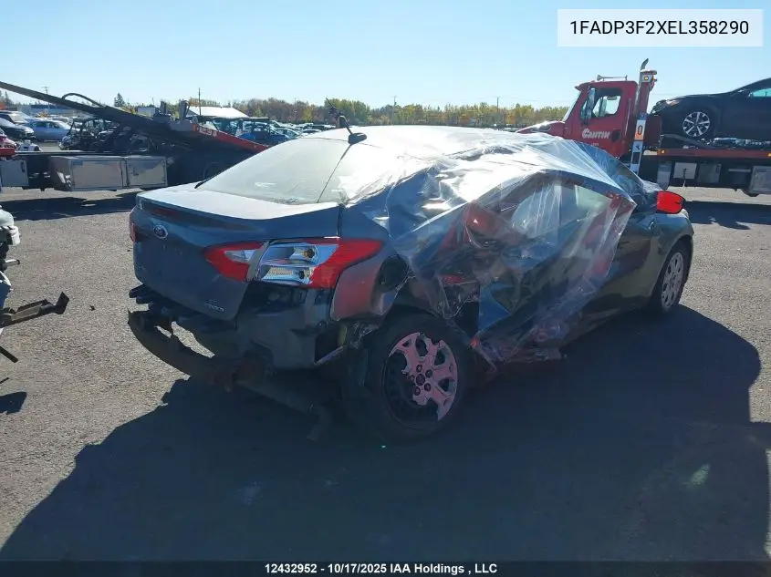 1FADP3F2XEL358290 2014 Ford Focus Se
