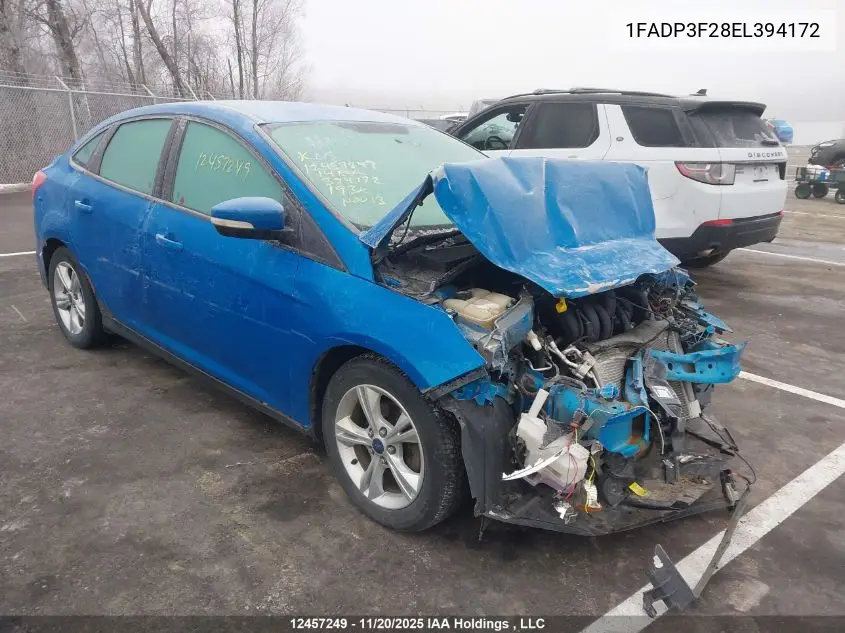 1FADP3F28EL394172 2014 Ford Focus Se