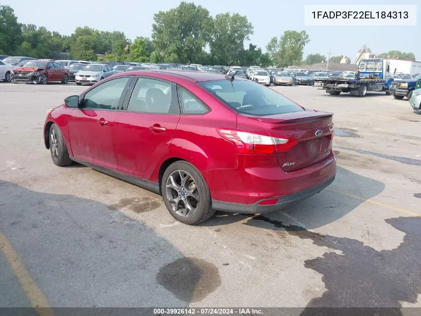 1FADP3F22EL184313 2014 Ford Focus Se