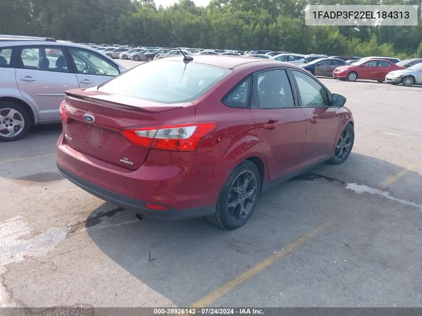 1FADP3F22EL184313 2014 Ford Focus Se