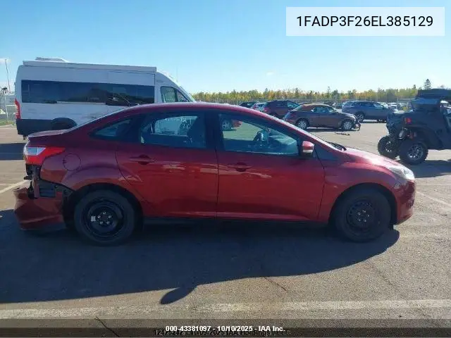 1FADP3F26EL385129 2014 Ford Focus Se