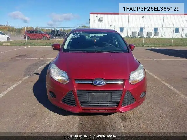 1FADP3F26EL385129 2014 Ford Focus Se