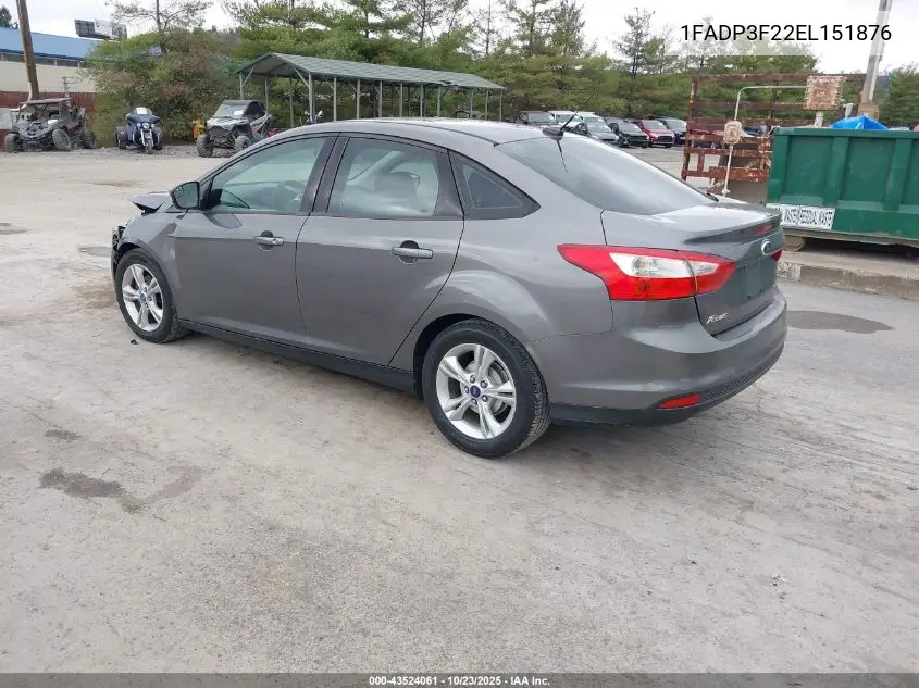 1FADP3F22EL151876 2014 Ford Focus Se