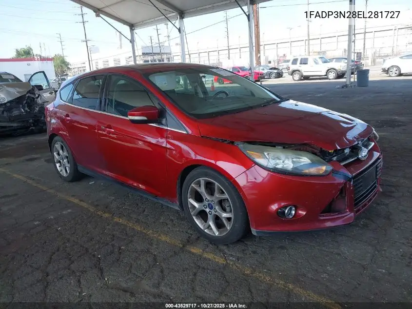1FADP3N28EL281727 2014 Ford Focus Titanium