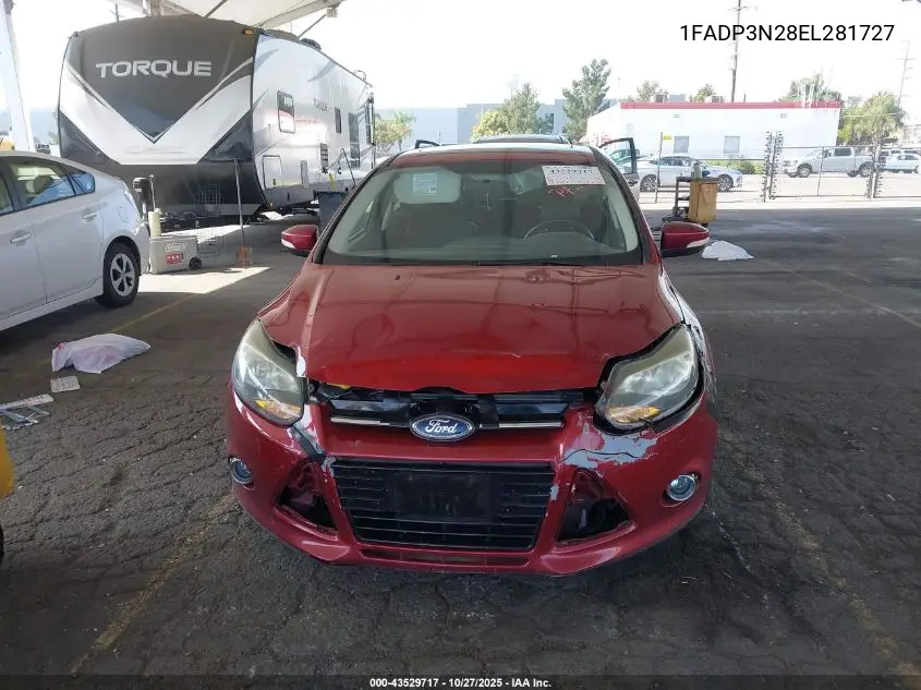 1FADP3N28EL281727 2014 Ford Focus Titanium