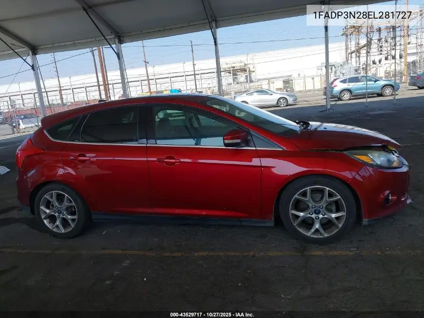 1FADP3N28EL281727 2014 Ford Focus Titanium