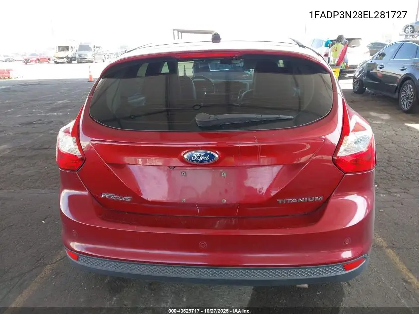 1FADP3N28EL281727 2014 Ford Focus Titanium