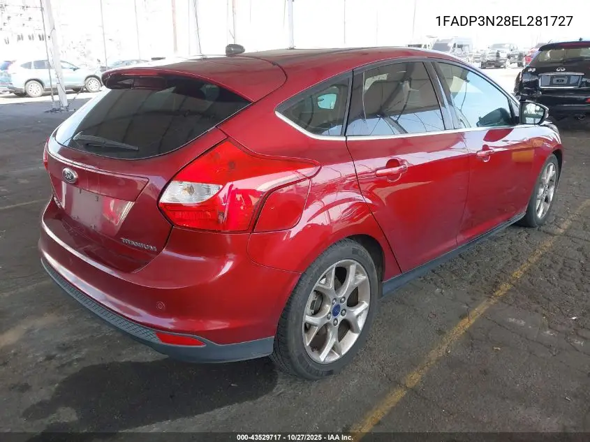 1FADP3N28EL281727 2014 Ford Focus Titanium