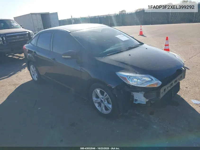 1FADP3F2XEL399292 2014 Ford Focus Se
