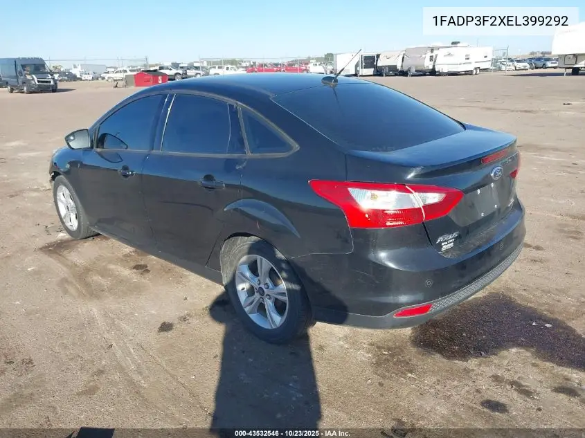1FADP3F2XEL399292 2014 Ford Focus Se