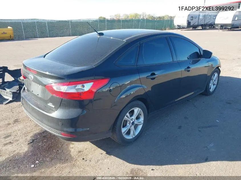 1FADP3F2XEL399292 2014 Ford Focus Se