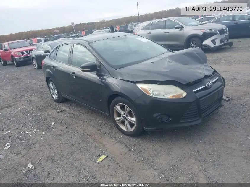 1FADP3F29EL403770 2014 Ford Focus Se