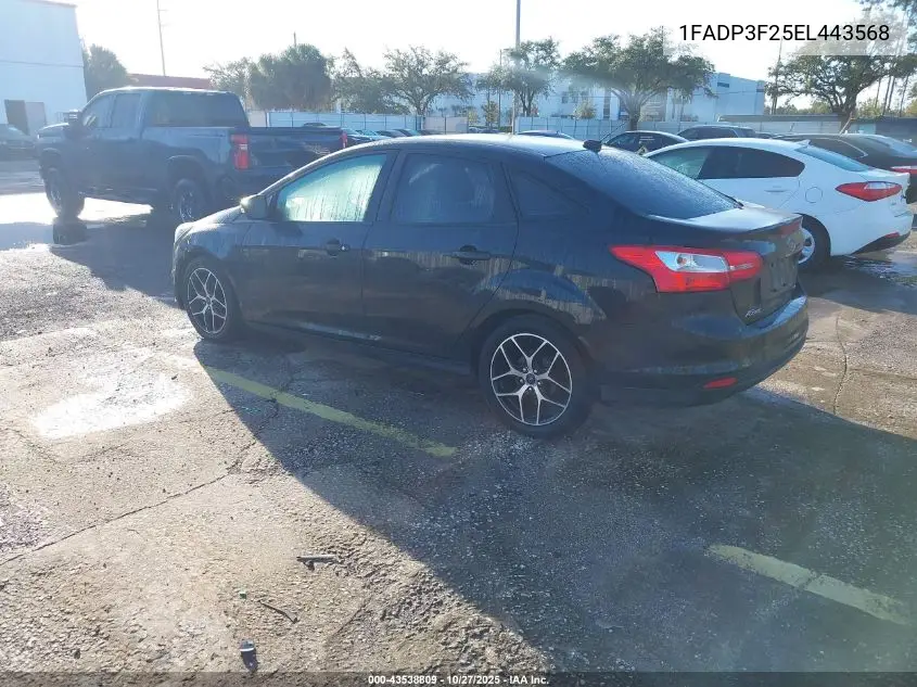 1FADP3F25EL443568 2014 Ford Focus Se