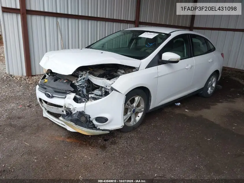 1FADP3F20EL431098 2014 Ford Focus Se