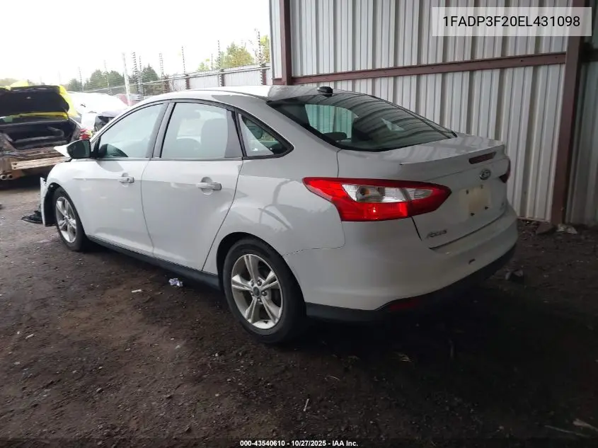 1FADP3F20EL431098 2014 Ford Focus Se