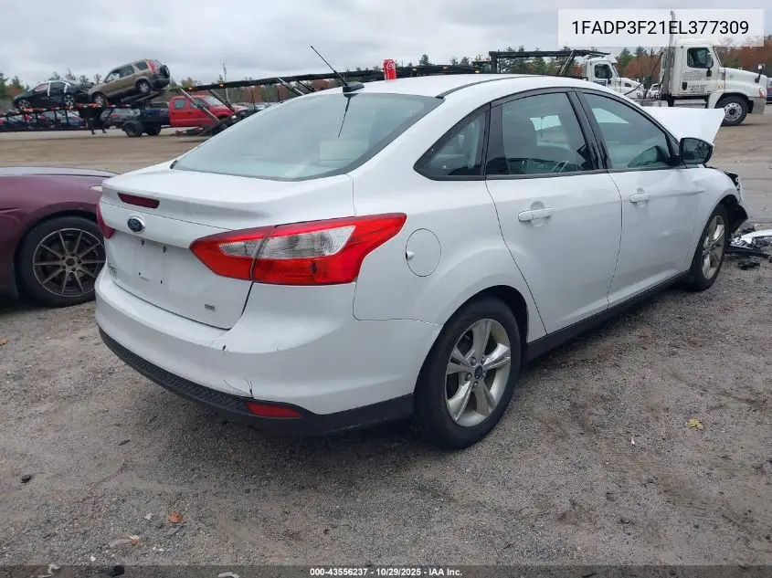 1FADP3F21EL377309 2014 Ford Focus Se