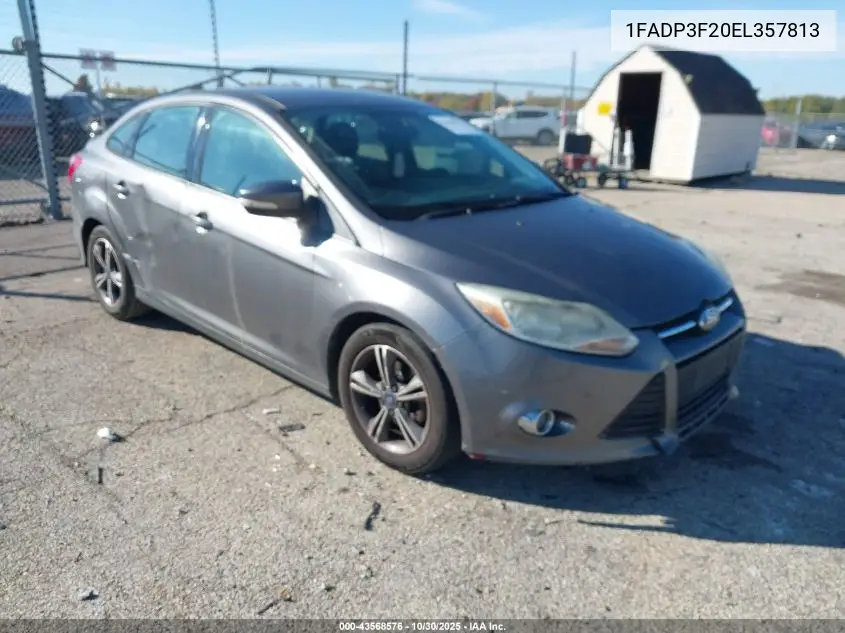 1FADP3F20EL357813 2014 Ford Focus Se