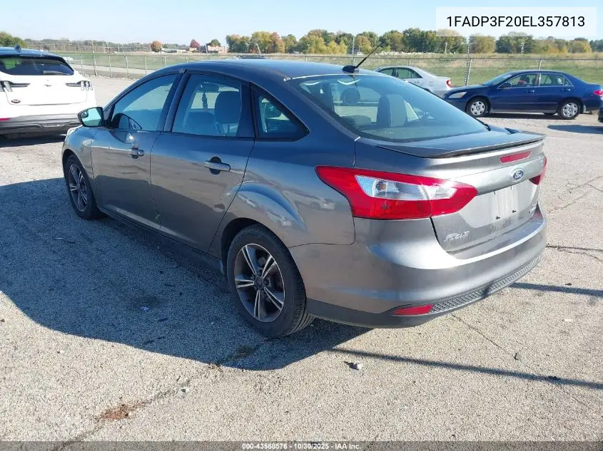 1FADP3F20EL357813 2014 Ford Focus Se