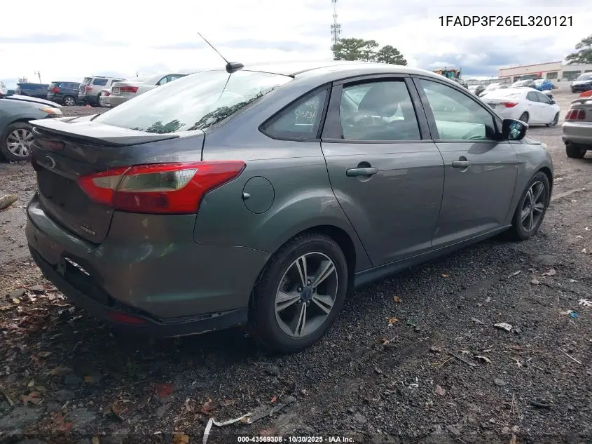 1FADP3F26EL320121 2014 Ford Focus Se