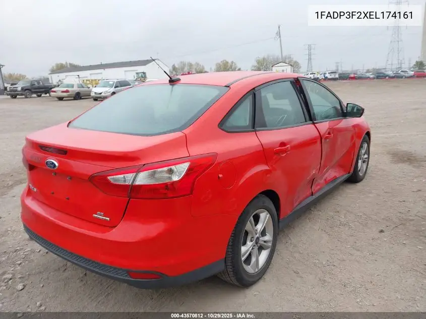 1FADP3F2XEL174161 2014 Ford Focus Se