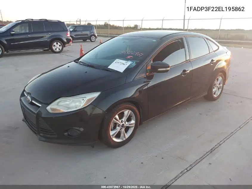 1FADP3F22EL195862 2014 Ford Focus Se