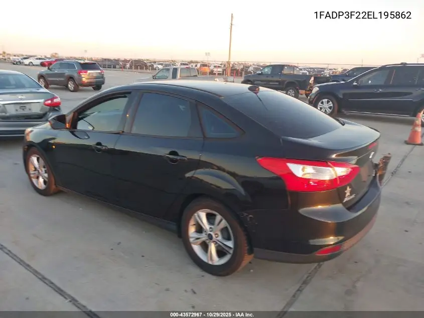 1FADP3F22EL195862 2014 Ford Focus Se
