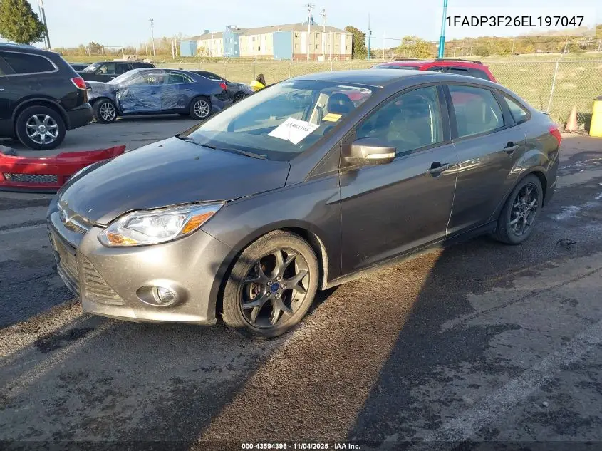 1FADP3F26EL197047 2014 Ford Focus Se