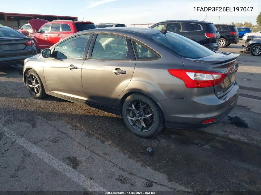 1FADP3F26EL197047 2014 Ford Focus Se