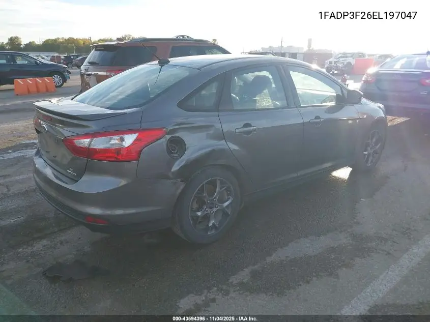 1FADP3F26EL197047 2014 Ford Focus Se