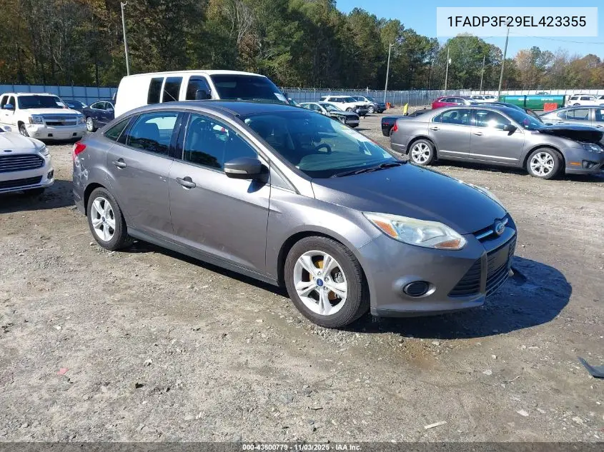 1FADP3F29EL423355 2014 Ford Focus Se