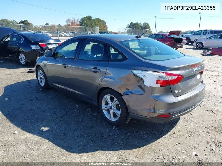 1FADP3F29EL423355 2014 Ford Focus Se