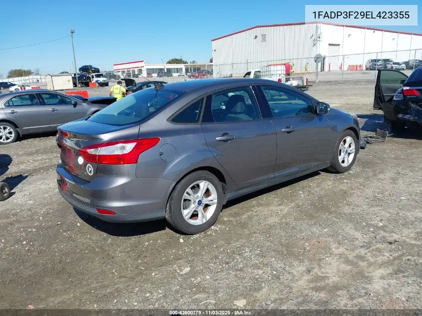 1FADP3F29EL423355 2014 Ford Focus Se
