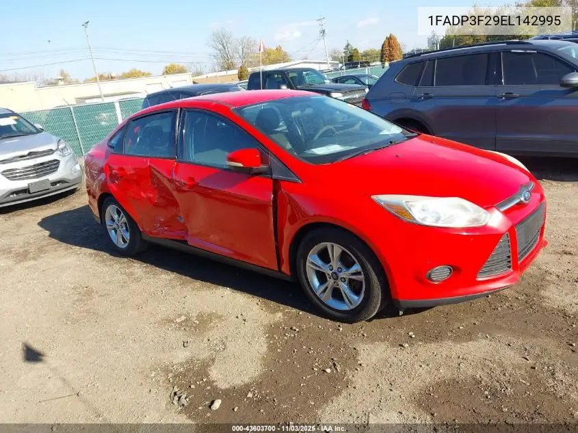 1FADP3F29EL142995 2014 Ford Focus Se