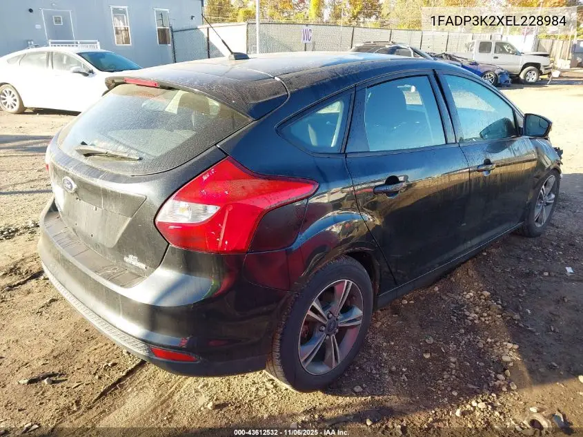 1FADP3K2XEL228984 2014 Ford Focus Se