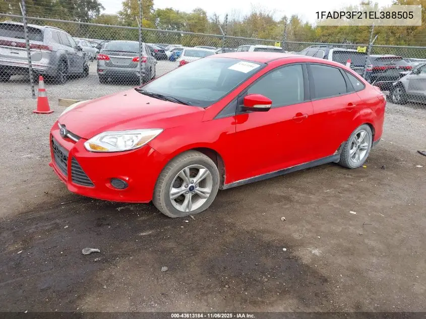 1FADP3F21EL388505 2014 Ford Focus Se