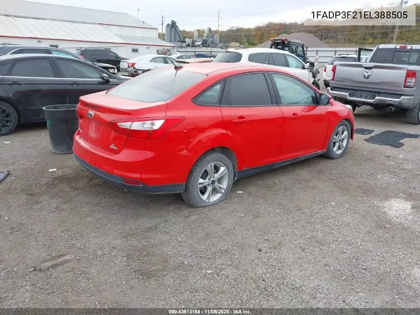1FADP3F21EL388505 2014 Ford Focus Se